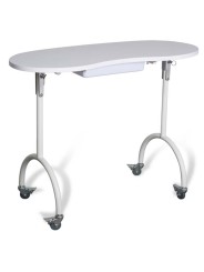 Table manucure professionnelle pliable JACQUES SEBAN blanche