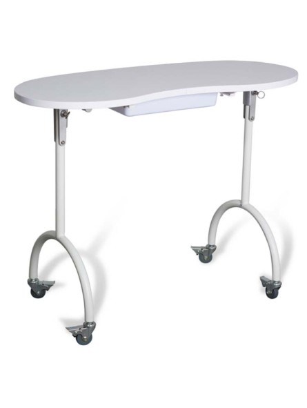 Table manucure professionnelle pliable JACQUES SEBAN blanche