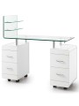 Table manucure professionnelle double JACQUES SEBAN blanche