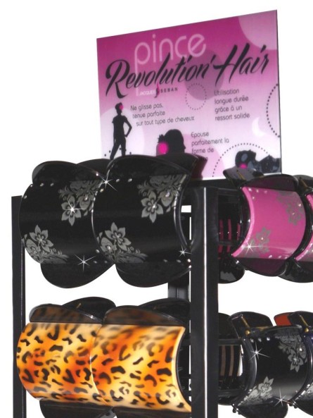 Présentoir de 42 pinces cheveux REVOLUTION HAIR